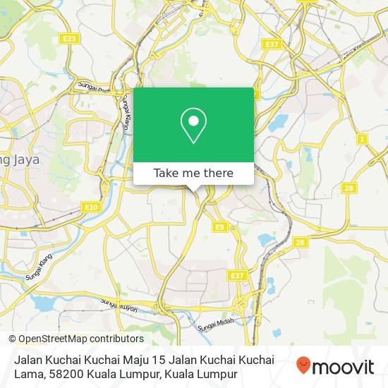 Jalan Kuchai Kuchai Maju 15 Jalan Kuchai Kuchai Lama, 58200 Kuala Lumpur map