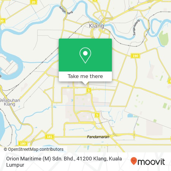 Peta Orion Maritime (M) Sdn. Bhd., 41200 Klang