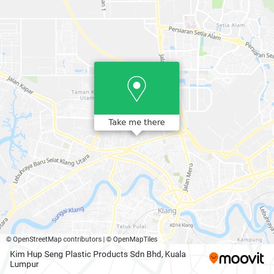 Peta Kim Hup Seng Plastic Products Sdn Bhd
