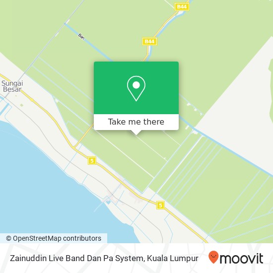 Peta Zainuddin Live Band Dan Pa System, Jalan Parit 2 Sungai Panjang 45300 Sungai Besar