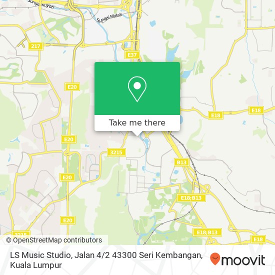 LS Music Studio, Jalan 4 / 2 43300 Seri Kembangan map