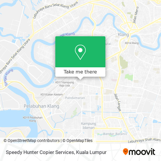 Speedy Hunter Copier Services map