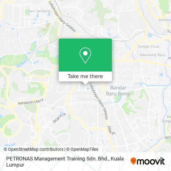 PETRONAS Management Training Sdn. Bhd. map