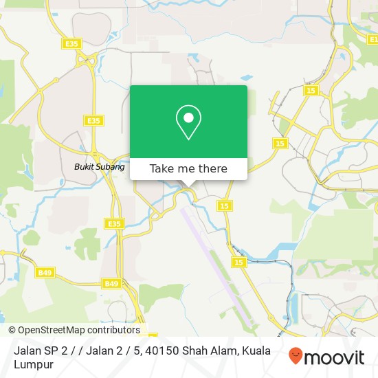 Peta Jalan SP 2 / / Jalan 2 / 5, 40150 Shah Alam