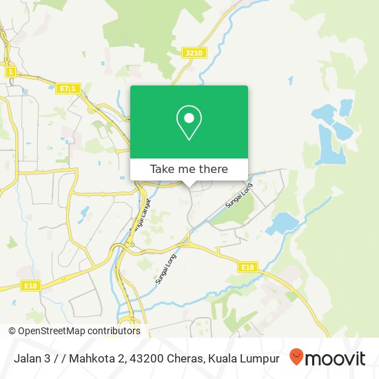 Jalan 3 / / Mahkota 2, 43200 Cheras map