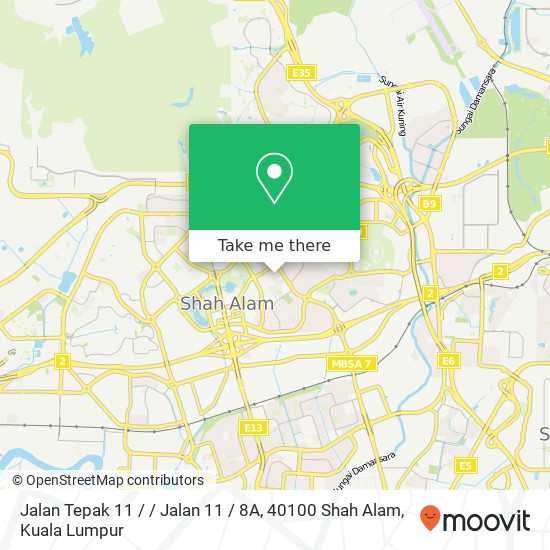 Peta Jalan Tepak 11 / / Jalan 11 / 8A, 40100 Shah Alam