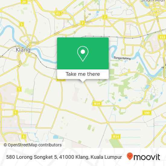 580 Lorong Songket 5, 41000 Klang map