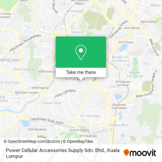 Power Cellular Accessories Supply Sdn. Bhd. map
