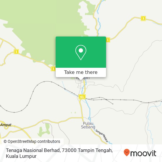 Tenaga Nasional Berhad, 73000 Tampin Tengah map