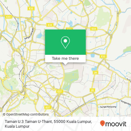 Taman U 3 Taman U-Thant, 55000 Kuala Lumpur map