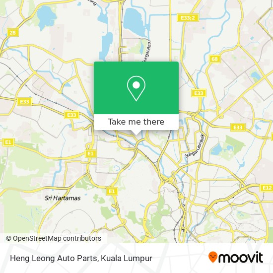 Peta Heng Leong Auto Parts