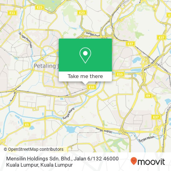 Mensilin Holdings Sdn. Bhd., Jalan 6 / 132 46000 Kuala Lumpur map