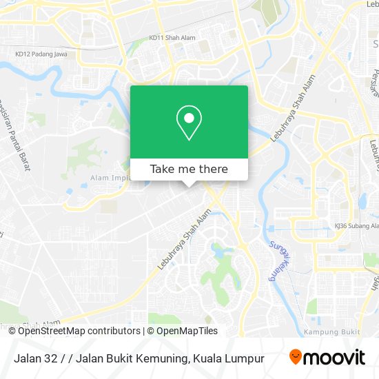 Peta Jalan 32 / / Jalan Bukit Kemuning