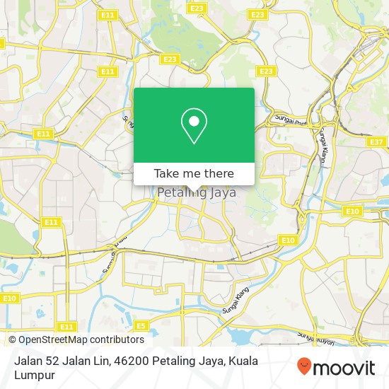 Jalan 52 Jalan Lin, 46200 Petaling Jaya map