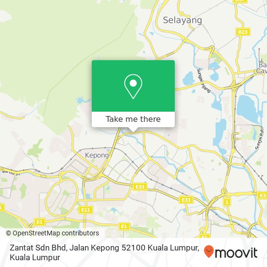 Peta Zantat Sdn Bhd, Jalan Kepong 52100 Kuala Lumpur