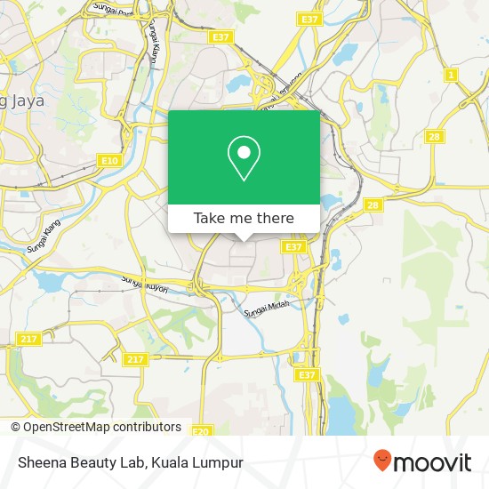 Sheena Beauty Lab map