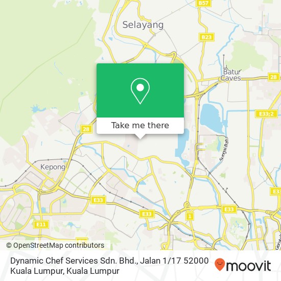 Dynamic Chef Services Sdn. Bhd., Jalan 1 / 17 52000 Kuala Lumpur map