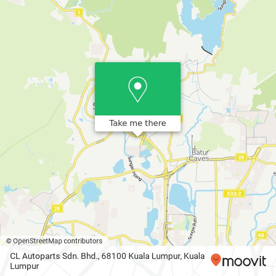 Peta CL Autoparts Sdn. Bhd., 68100 Kuala Lumpur
