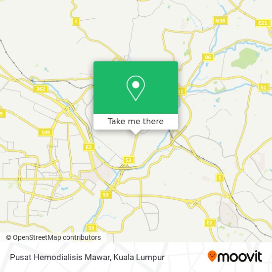 Pusat Hemodialisis Mawar map