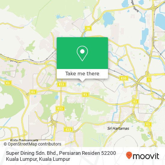 Peta Super Dining Sdn. Bhd., Persiaran Residen 52200 Kuala Lumpur