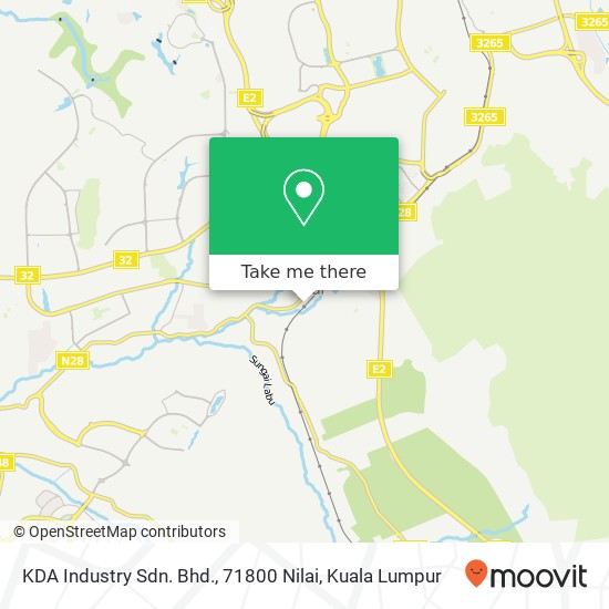 KDA Industry Sdn. Bhd., 71800 Nilai map