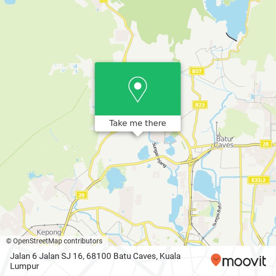 Jalan 6 Jalan SJ 16, 68100 Batu Caves map