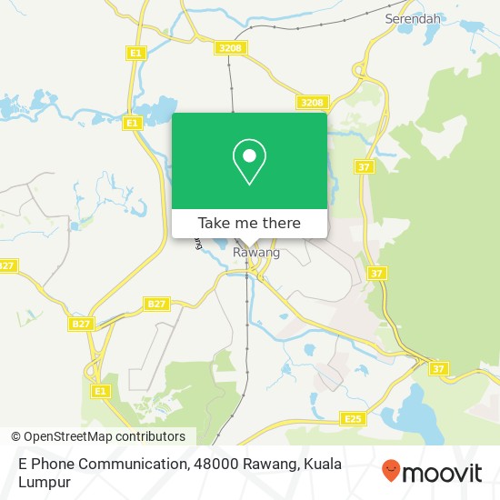 E Phone Communication, 48000 Rawang map