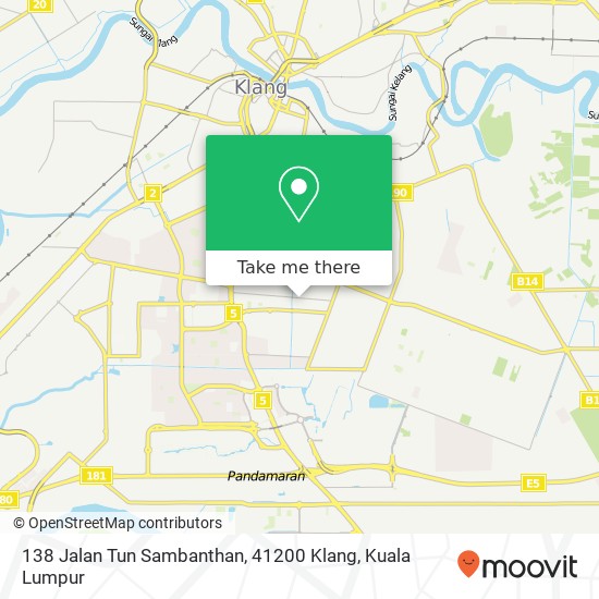 138 Jalan Tun Sambanthan, 41200 Klang map