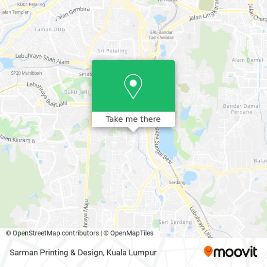 Sarman Printing & Design map