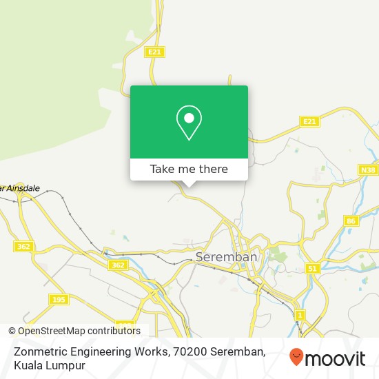 Zonmetric Engineering Works, 70200 Seremban map