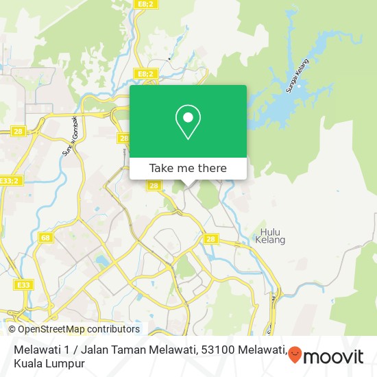 Melawati 1 / Jalan Taman Melawati, 53100 Melawati map