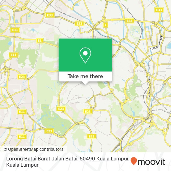 Lorong Batai Barat Jalan Batai, 50490 Kuala Lumpur map