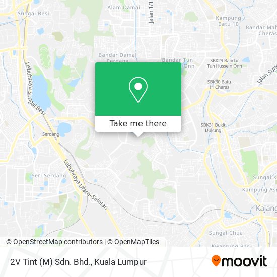 2V Tint (M) Sdn. Bhd. map