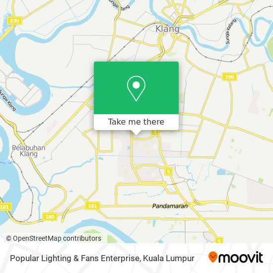 Popular Lighting & Fans Enterprise map