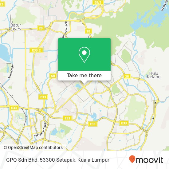 GPQ Sdn Bhd, 53300 Setapak map