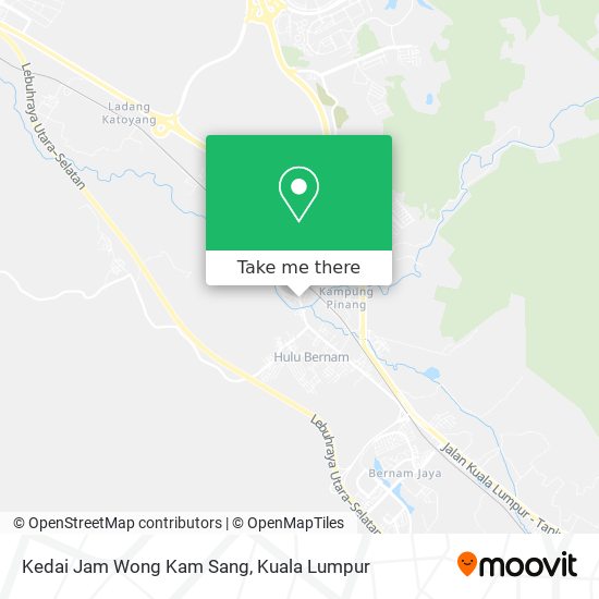 Peta Kedai Jam Wong Kam Sang