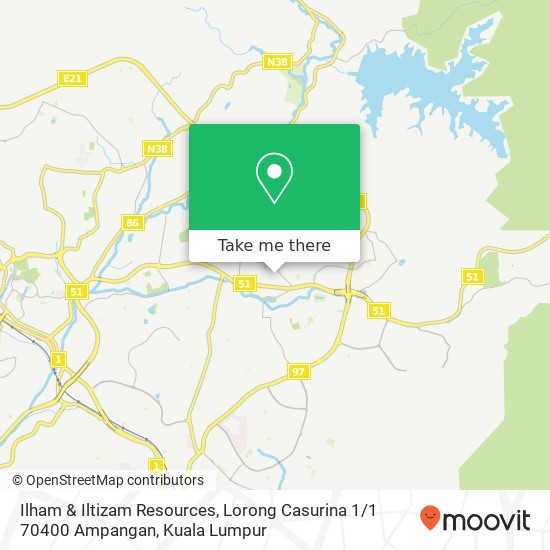 Ilham & Iltizam Resources, Lorong Casurina 1 / 1 70400 Ampangan map