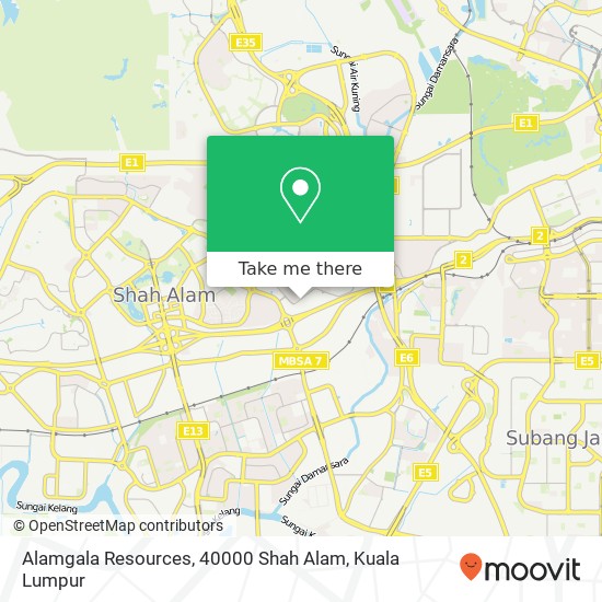 Peta Alamgala Resources, 40000 Shah Alam