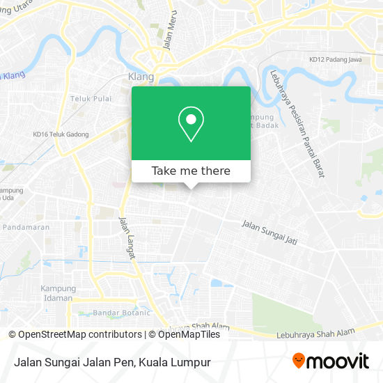 Jalan Sungai Jalan Pen map