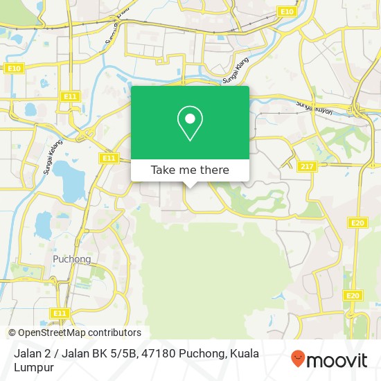 Jalan 2 / Jalan BK 5 / 5B, 47180 Puchong map