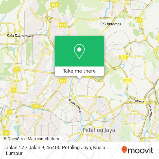 Peta Jalan 17 / Jalan 9, 46400 Petaling Jaya