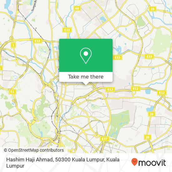Hashim Haji Ahmad, 50300 Kuala Lumpur map