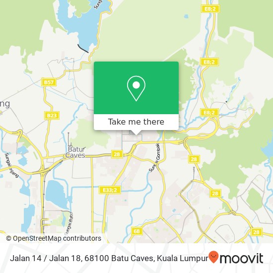 Jalan 14 / Jalan 18, 68100 Batu Caves map