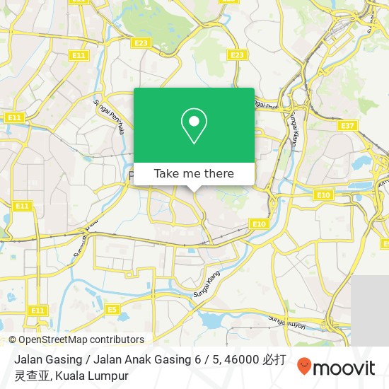 Jalan Gasing / Jalan Anak Gasing 6 / 5, 46000 必打灵查亚 map