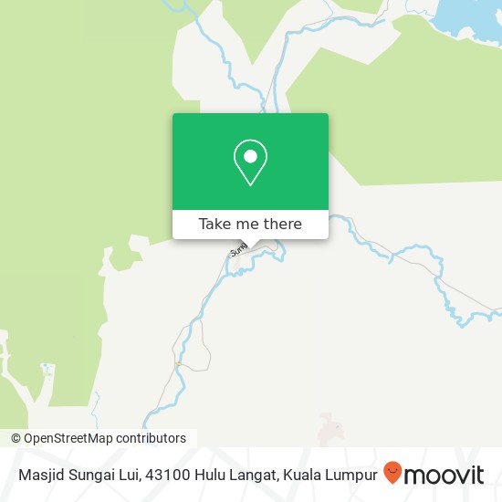 Masjid Sungai Lui, 43100 Hulu Langat map