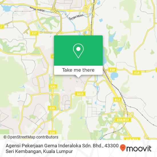 Agensi Pekerjaan Gema Inderaloka Sdn. Bhd., 43300 Seri Kembangan map