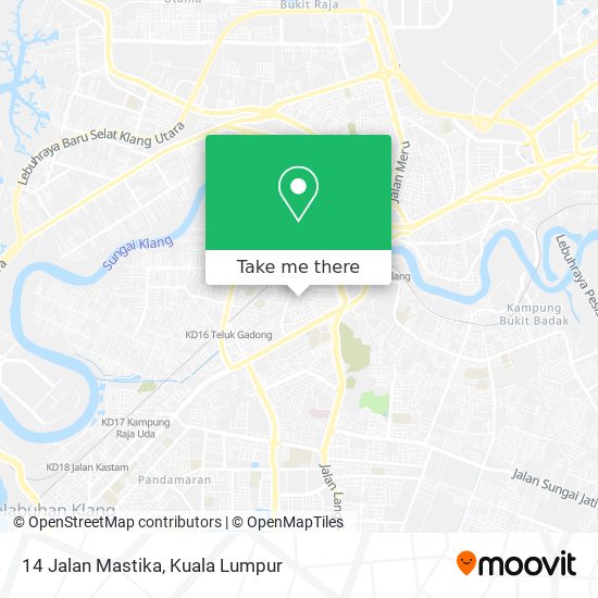 14 Jalan Mastika map