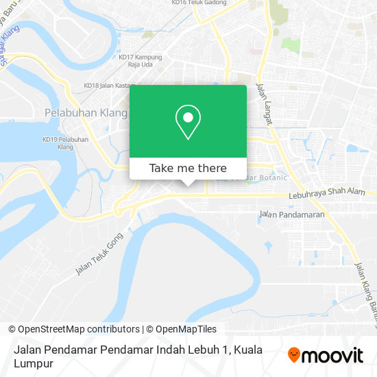 Jalan Pendamar Pendamar Indah Lebuh 1 map