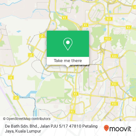 Peta De Bath Sdn. Bhd., Jalan PJU 5 / 17 47810 Petaling Jaya