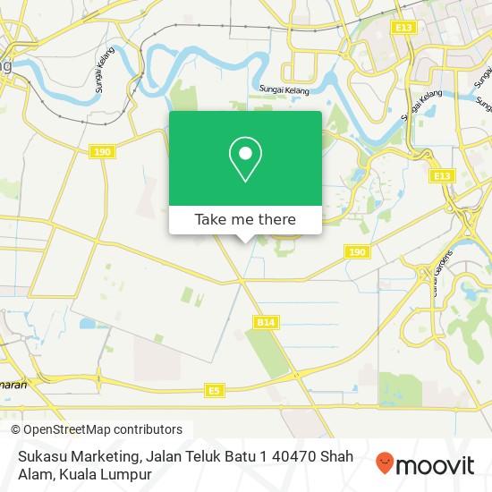Sukasu Marketing, Jalan Teluk Batu 1 40470 Shah Alam map